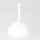 Lampen-Baldachin 50x100mm mit Pendelrohr und Zugentlaster Metall weiß