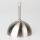 Lampen-Baldachin 120x62mm mit Pendelrohr und Zugentlaster Metall Edelstahl-Optik