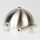 Lampen-Baldachin 120x62mm mit Pendelrohr und Zugentlaster Metall Edelstahl-Optik