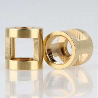 M13x1/M10x1 Auslass-Muffe Gewinde-Adapter 17x18mm Messing 2 Auslässe