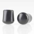 25mm Stuhlbeinkappe Tischbeinkappe schwarz mit Stahleinlage rund