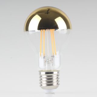 Sigor LED Filament Kopfspiegellampe gold 7W(=50W) 230V AGL-Form klar E27 Sockel warmweiß dimmbar