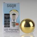 Sigor E27 LED Filament Kopfspiegellampe gold 7W(=48W)...