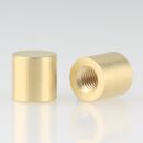 M5 Abschlussknopf Zierknopf 10x10mm zylindrisch Messing...