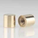 M5 Abschlussknopf Zierknopf 10x10mm zylindrisch Messing...