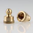 M10x1 Abschlussknopf Zierknopf 14x18mm Messing roh mit...