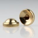 M10x1 Abschlussknopf Zierknopf 25x12mm Messing roh...