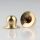 M10x1 Abschlussknopf Zierknopf 20x15mm Messing für Lampen und Leuchtenbau