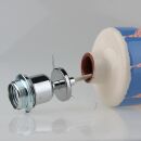 Abschluss-Scheibe Kaschierung 71x6mm Metall verchromt für Lampen und Leuchtenbau