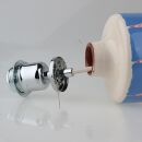 Abschluss-Scheibe Kaschierung 71x6mm Metall verchromt für Lampen und Leuchtenbau