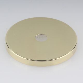 Abschluss-Scheibe Kaschierung 61x6mm Messing poliert für Lampen und Leuchtenbau