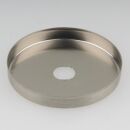 Abschluss-Scheibe Kaschierung 51x6mm Metall Edelstahloptik für Lampen und Leuchtenbau