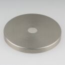 Abschluss-Scheibe Kaschierung 61x6mm Metall Edelstahloptik für Lampen und Leuchtenbau