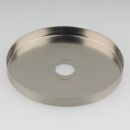 Abschluss-Scheibe Kaschierung 61x6mm Metall Edelstahloptik für Lampen und Leuchtenbau