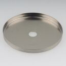 Abschluss-Scheibe Kaschierung 71x6mm Metall Edelstahloptik für Lampen und Leuchtenbau