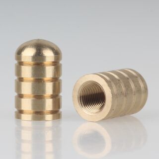 M10x1 Abschlussknopf Zierknopf 15x21mm Messing für Lampen und Leuchtenbau