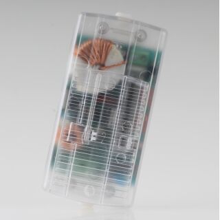 Tradim 20-60W 230V/12V Schnurdimmer Schnurtrafo transparent mit Dimmer