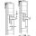 Spiegelaufhänger für Holzplatte mind. 16mm höhenjustierbar 6mm SET (2xSchraube, 2xDübel)