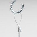 Stahlseil-Halter Drahtseilhalter Lüsterklemmeneinsatz mit Schrauben 5x10mm vernickelt