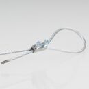 Stahlseil-Halter Drahtseilhalter Lüsterklemmeneinsatz mit Schrauben 5x10mm vernickelt