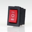 Einbau-Wippschalter rot 1-polig EIN/AUS/EIN 19x12mm...