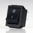 Wippschalter schwarz 2-polig EIN/AUS 30x22 mm 250V/16A...