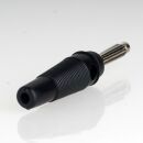Bananenstecker Büschelstecker schwarz mit...