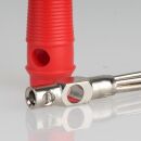 Bananenstecker Büschelstecker rot mit Schraubklemme und 4mm Querloch trittfest