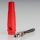 Bananenstecker Büschelstecker rot mit Schraubklemme und 4mm Querloch trittfest
