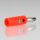 Bananenstecker Büschelstecker 4,5mm rot mit Schraubanschluss