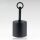 Lampen Deckenbaldachin 62x63mm Zylinderform Metall schwarz mit Pendelrohr für Kettenaufhängung