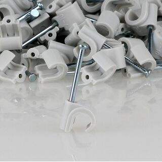 Kopp ISO-Kabelschellen mit Stahlnagel 7–10 mm – 100 Stück 3456.0408.0