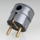Kopp Schutzkontakt Winkelstecker Silber 16A 230V für...