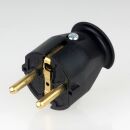 Kopp Schutzkontakt-Stecker Schwarz 16A 250V IP20 für...