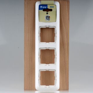 Kopp Rivo Abdeckrahmen 4-fach Weiß ähnlich RAL 9010 295x80 mm IP20 4044.1706.4