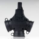 PCE 3-fach Schutzkontakt-Kupplung Schwarz 16A 250V 3500W...