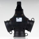 PCE 3-fach Schutzkontakt-Kupplung Schwarz 16A 250V 3500W...