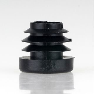 Rohrstopfen Kunststoff schwarz für Rundrohre 18mm Außendurchmesser