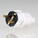 Kopp Schutzkontakt-Stecker Weiß IP44 16A 250V...