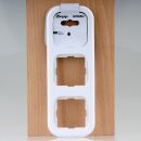 Kopp Donau Abdeckrahmen 3-fach Arktisweiß 222x80 mm...