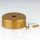 REV Lampen Verteilerbaldachin-Set Kunststoff Gold Ø 66 mm mit Zugentlastung 0513363777