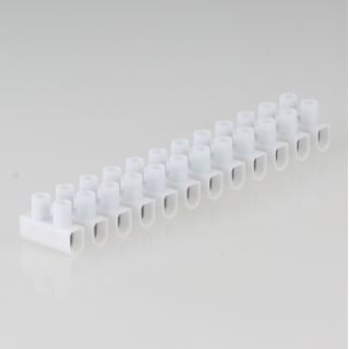 Euro Lüsterklemme transparent 12-polig bis 2,5-10 mm²  134x24x18mm