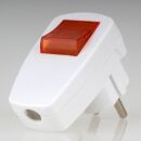 Unitec Schutzkontakt-Winkelstecker weiß mit...