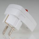 Unitec Schutzkontakt-Winkelstecker weiß mit...
