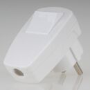 Unitec Schutzkontakt-Winkelstecker weiß mit...