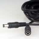 DC Netzteil Verlängerungskabel 5 Meter 5,5 × 2,1 mm Hohlstecker / Kupplung schwarz Q455642