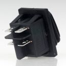 Einbau-Wippschalter schwarz 2-polig EIN/AUS 30×22 mm 16A 250V AC IP65