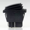 Einbau-Wippschalter schwarz 2-polig EIN/AUS 30×22 mm 16A 250V AC IP65