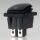 Einbau-Wippschalter schwarz 2-polig EIN/AUS 30×22 mm 16A 250V AC IP65
