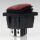 Einbau-Wippschalter rot beleuchtet 2-polig EIN/AUS 30×22 mm 16A 250V AC IP65